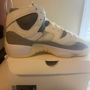 White and Gray Women’s Jordans